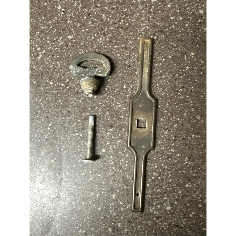 Antique‎ Brass Furniture Pull & Decorative Backplate Hardware Lot Victorian